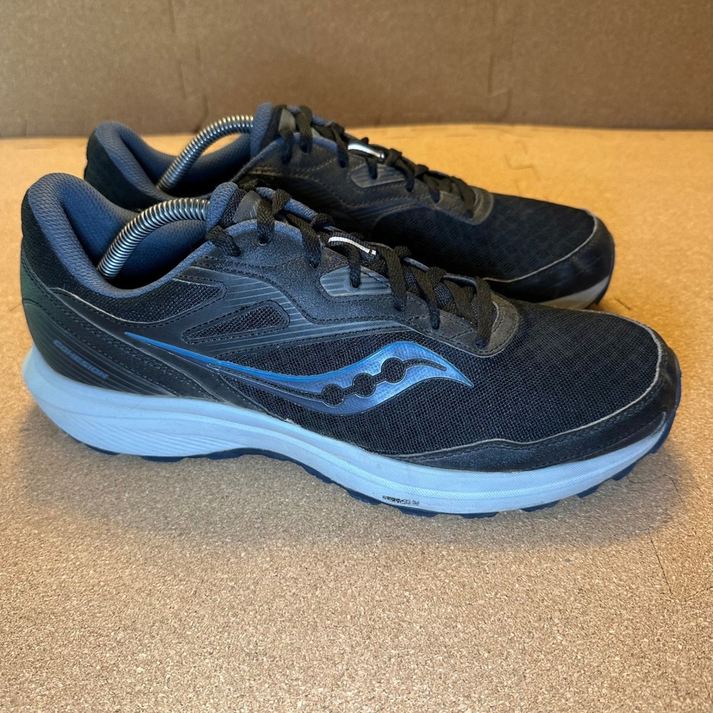 Saucony Cohesion 15 Mens Running Shoes Black Blue‎ S20786-10 Size 11